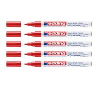 Marqueur peinture Edding 751 brillant, rouge, Taille M