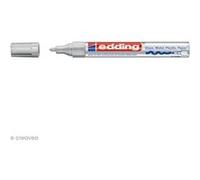 edding 750 Marqueur peinture brillante - argent - 1 feutre peinture brillante - pointe ronde 2-4mm - pour dessin, coloriage, scrapbooking - étanche, très opaque