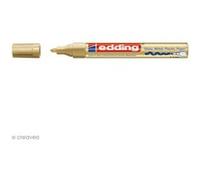 edding 750 Marqueur peinture brillante - or - 1 feutre peinture brillante - pointe ronde 2-4mm - pour dessin, coloriage, scrapbooking - étanche, très opaque