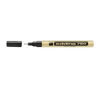 Marqueur peinture permanent - EDDING - 780 - Pointe fine - Or - Indélébile - Opaque