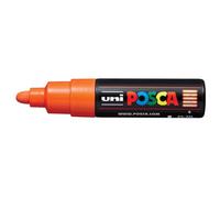 Marqueur peinture posca pc7m pointe large conique encre inodore couvrante miscible tous supports coloris orange