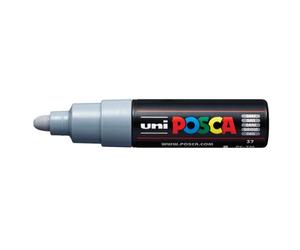 Marqueur peinture posca pc7m pointe large conique encre inodore couvrante miscible tous supports coloris gris