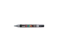 Posca Marqueur peinture pour verre PC-5M Pointe ogive fine 2,5 mm Gris