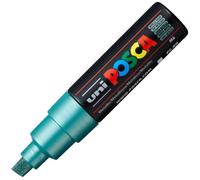 Posca Marqueur PC8K Pointe large biseautée 8 mm Vert métal