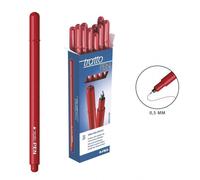 Fila Stylo-feutre Tratto PEN Rouge 0,5 mm Encre à base d'eau Pack de 12