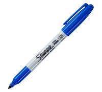 Marqueur permanent à capuchon Sharpie pointe conique fine bleu