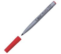 Marqueur permanent Bic de poche 1445 pointe ogive 1,1 mm - rouge