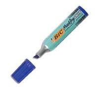 BIC Marking Onyx 1481 - Marqueur permanent pointe biseautée trait 2,7 à 6,2 mm - Bleu