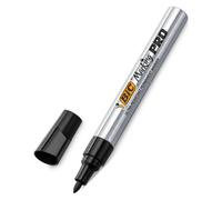 Marqueur permanent Bic Marking Pro pointe ogive 1,1 mm - Corps métal - noir