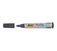 BIC Marqueur permanent – Pointe ogive – Indélébile – Encre à base d'alcool – Noir
