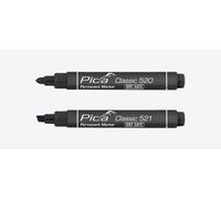 Pica Marker - Marqueur Classic 521 permanent pointe biseautée noir 52146
