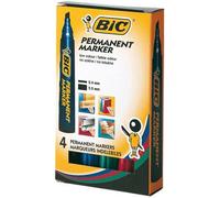 Marqueur Permanent Biseaute - Pochette De 4