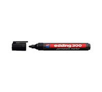 Marqueur permanent edding 300 noir (Lot de 10)