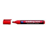 Marqueur permanent edding 300 Rouge (Lot de 10)