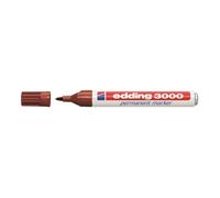 Marqueur permanent - edding - 3000 - Marron - 1.5-3 mm - Indélébile - Pointe ogive