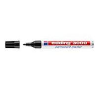 Marqueur Edding 3000 noir pointe ogive trait 1 à 5 mm