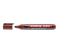 edding Marqueur permanent 330 - marron - Pointe 1-5 mm - résistant eau/frottements - 1 stylo