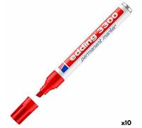 Marqueur permanent Edding 3300 Rouge [10 Unités]