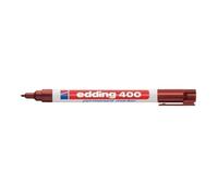 Marqueur permanent - edding 400 - Marron - 1 mm - Encre résistante à l'eau et à l'abrasion