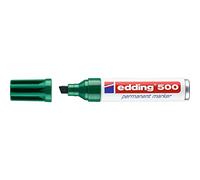 Marqueur permanent edding 500, rechargeable, pointe biseautée, tige en aluminium Vert