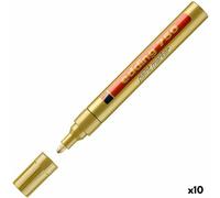 Marqueur permanent Edding 750 Doré 10 Unités 2-4 mm [10 Unités]