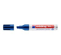 Marqueur Permanent - EDDING - N°1 - Pointe Fine 1-5mm - Bleu - Indélébile