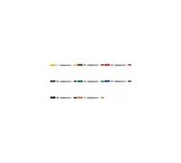 Sakura Marqueur permanent Identi Pen double pointe Jaune