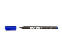 Kores Marqueur Permanent "K Marker Fine" Pte Moyenne Bleu