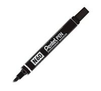 Marqueur permanent Pentel N60 noir pointe biseauté