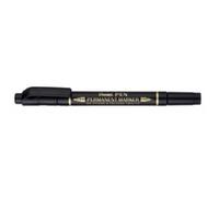 Marqueur permanent Pen, double pointe, noir