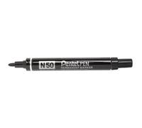 Pentel Marqueur permanent PEN N50 Noir – Pointe ogive, indélébile