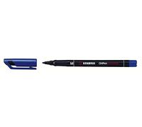 Marqueur permanent - STABILO OHPen - 1 marqueur pointe 1mm - bleu