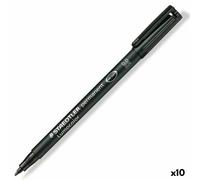 Marqueur permanent Staedtler Lumocolor 317-9 Noir [10 Unités]