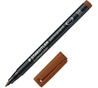 Staedtler – Feutre permanent LumoColor 317 – Pointe moyenne 1 mm – Brun