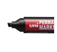 Marqueur Permanent - Uni Mitsubishi Pencil - No-380nieb - Pointe Biseautée - Couleur Bleue - Indélébile