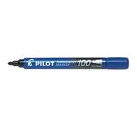 Pilot Pen Marqueurs permanents sca-100-l – Pointe conique – Pack de 12, bleu