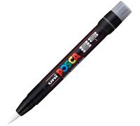 Marqueur pinceau blanc - POSCA - Pointe souple brush - Trait 1-10 mm - Peinture opaque et couvrante - À base d’eau