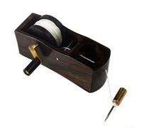 Marqueur plume en ébène roulé à la main avec ressort métallique pour un marquage précis de la ligne de craie, un débit d'encre fluide et confortable - pour le travail du bois et les outils de mise en