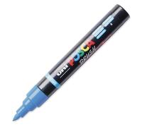 Marqueur POSCA - Bleu clair - Pointe brush - PC5BR - Tous supports