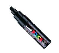 Posca Marqueur PC8K Pointe large biseautée Noir Lot de 6