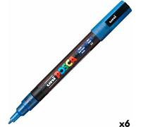 Marqueur POSCA PC-3ML bleu (6 pièces)