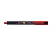 Marqueur posca pc1mr base eau pointe calibree extra fine 0,7mm sans odeurs/alcool/solvant coloris rouge