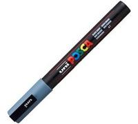 Faber-Castell uni-ball 186535 - Marqueur uni POSCA PC-3M, 0.9-1.3 mm, gris ardoise
