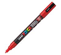 Marqueur Posca PC3M pointe fine de 0,9 à 1,3 mm - rouge