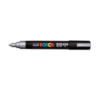 Marqueur posca pc5m gouache encre inodore toutes surfaces pointe moyenne conique couleur opaque couvrante argent