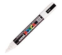 Marqueur Posca PC5M pointe moyenne de 1,8 à 2,5 mm - blanc