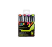 Marqueur Posca Pc8k Large Biseautée Fluo 4 Pièces - Posca