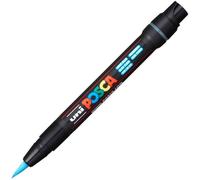 Marqueur - POSCA - Pinceau Brush - Bleu Clair - Opaque - 1-10 mm - Effaçable