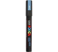 Uni Mitsubishi Pencil – Marqueur Posca PC-5M gouache – Pointe conique moyenne 2,5 mm – Bleu métal