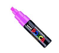 Marqueur Posca Rose Fluo Pc8k Pointe Large Biseautée